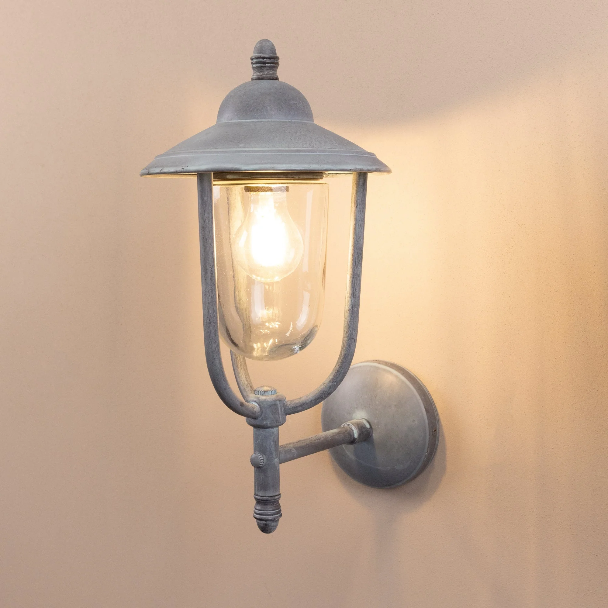 Kensington Outdoor Wall Lamp Lantern | Old Iron - Image 4