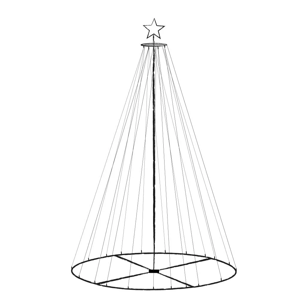 Festive Outdoor Light Up Tree - 2.1m Tall - Image 3
