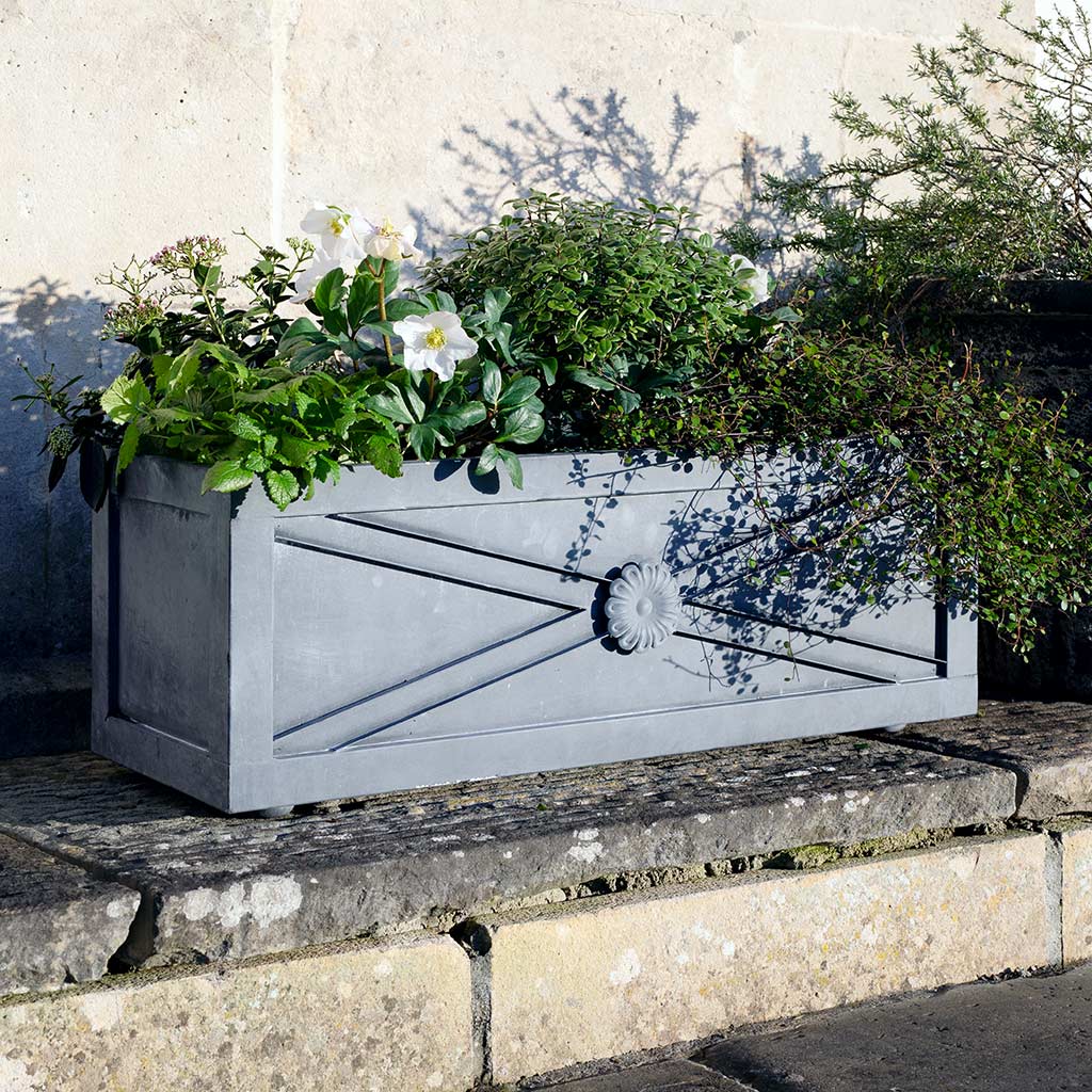 Regency Zinc Trough Planter - Image 4