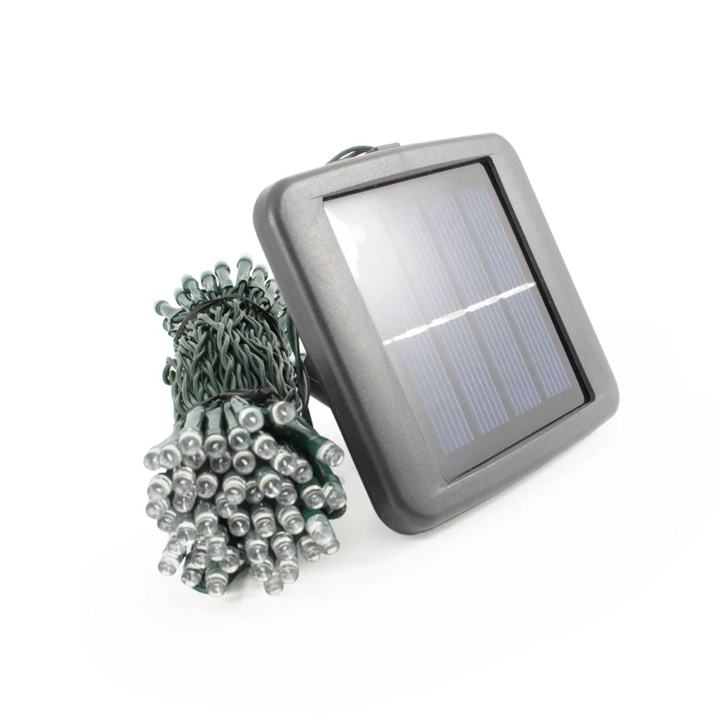 Lyra Solar Fairy Lights - 200 White LEDs - Image 5