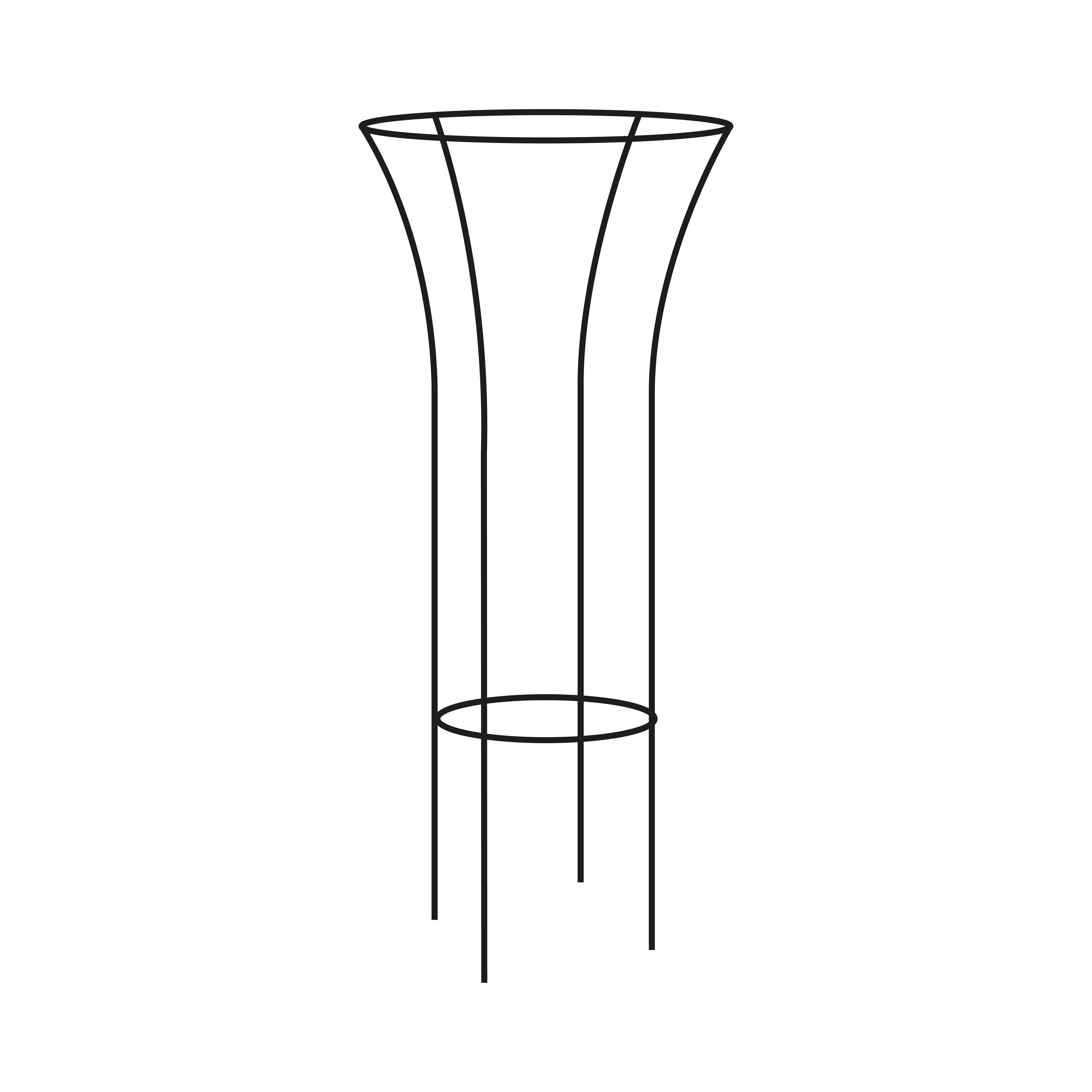 Tall Fluted Plant Support - Image 3