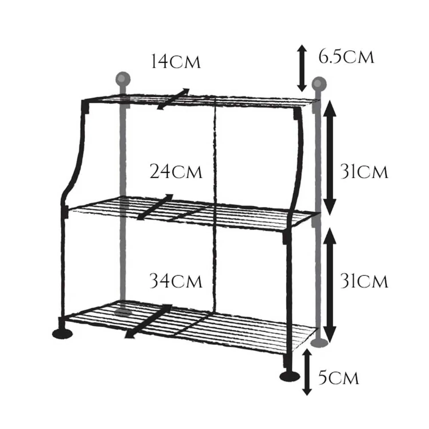 Elegance Tiered Plant Stand - Image 5